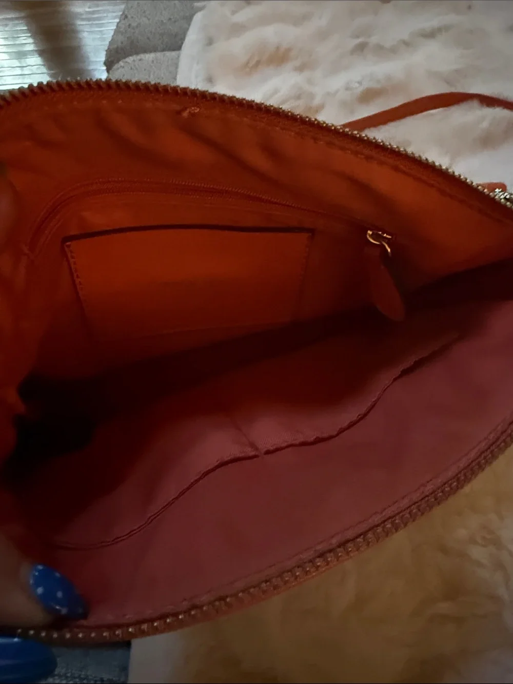 Franco Sarto Cream and Red Floral Crossbody